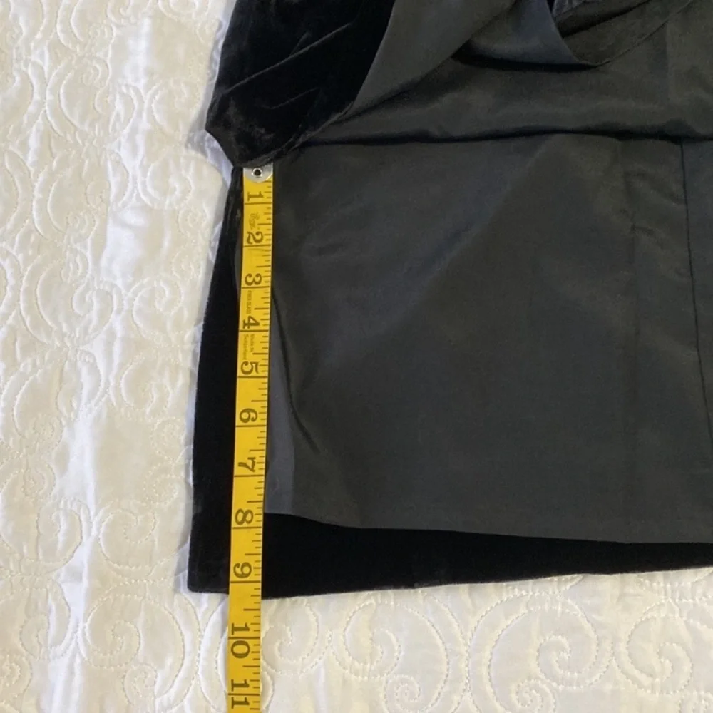 J Crew Black Velour Skirt Size Small